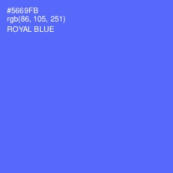 #5669FB - Royal Blue Color Image